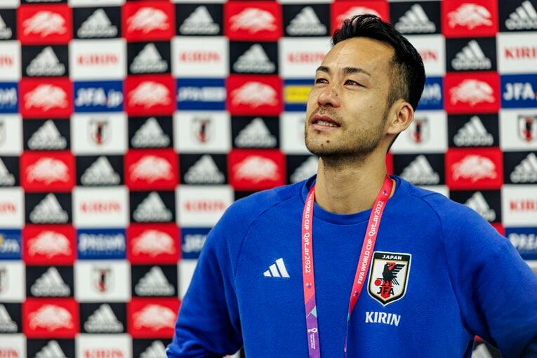 クロアチア戦翌日の会見での吉田麻也（1／3）　©Kiichi Matsumoto/JMPA