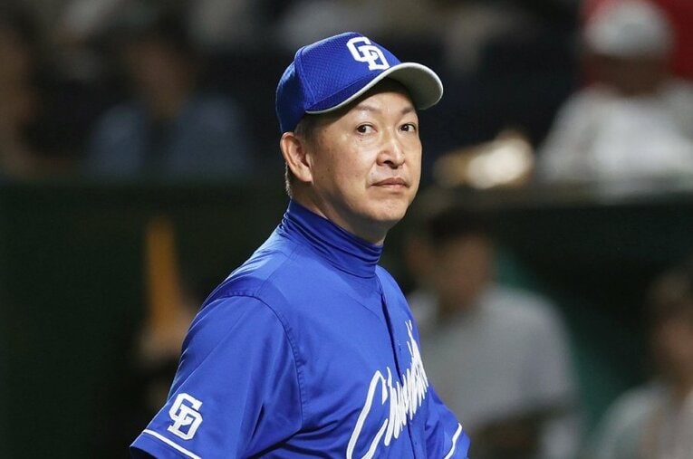 昨季まで3シーズン、中日を率いた立浪和義 ／ photograph by JIJI PRESS