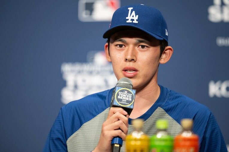 3月19日のメジャー初先発。佐々木朗希は3回満塁のピンチをなんとかしのぎ切った ／ photograph by Nanae Suzuki