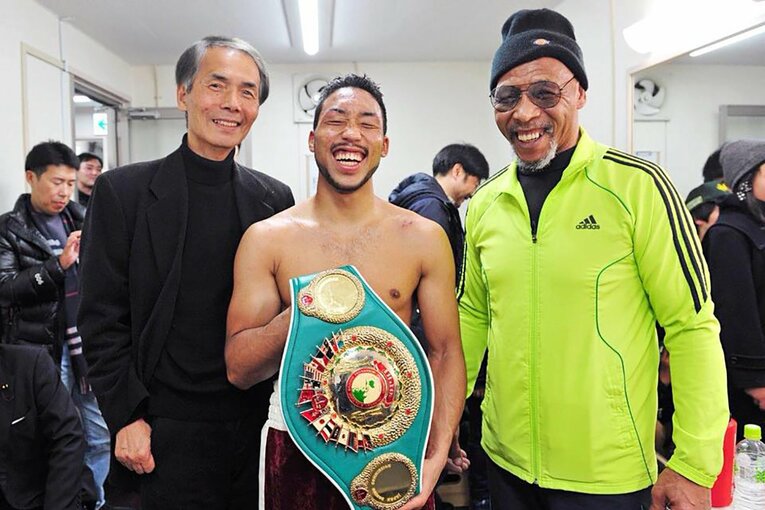 2018年1月、階級をふたつ上げて東洋太平洋スーパーライト級王座を獲得　©Kokou Sekine