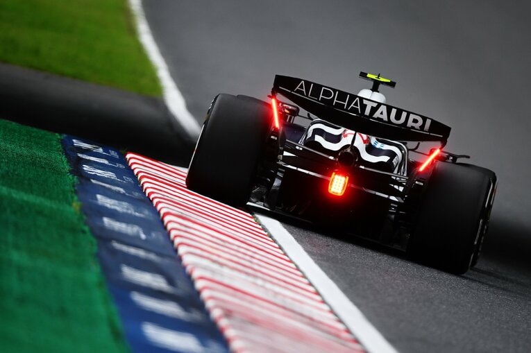 日本GPの角田裕毅とアルファタウリ　©Getty Images / Red Bull Content Pool