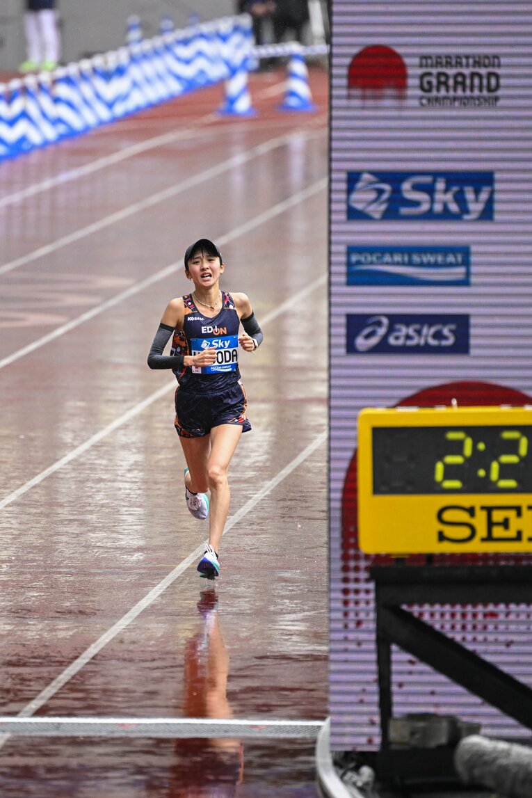 2023年のMGCでは飛び出した一山麻緒（資生堂）を追いかけ見せ場を作った　©Asami Enomoto