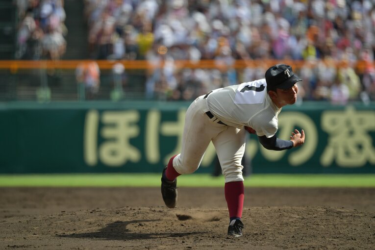 高校3年時の夏の甲子園での柿木。圧倒的な強さで春夏連覇を達成するなど、まさに大阪桐蔭の最強世代だった　©︎Hideki Sugiyama