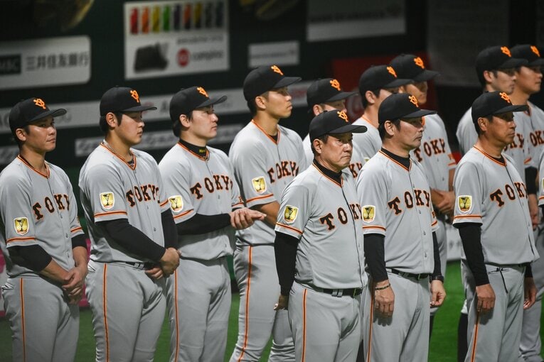 2020年日本シリーズでの原巨人　©Nanae Suzuki