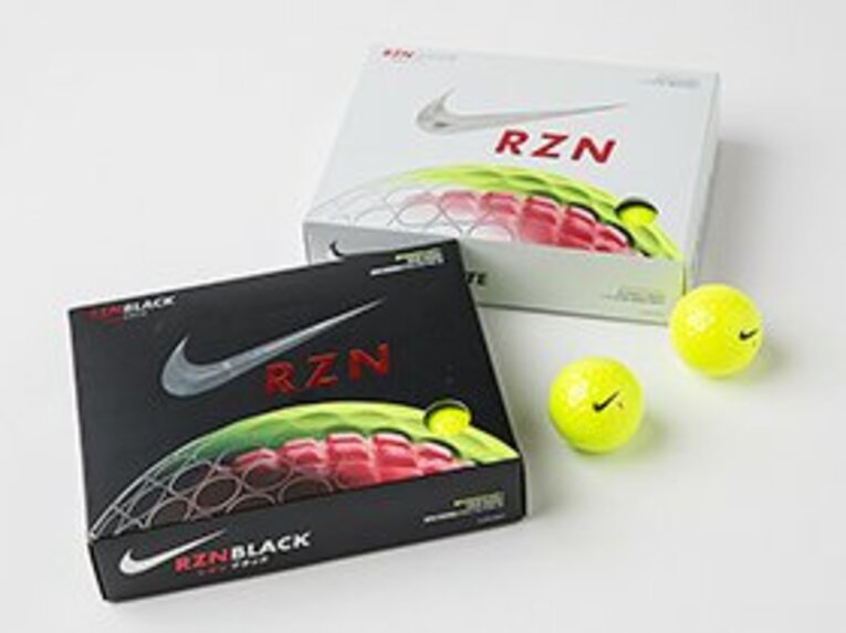 優れた飛距離性能＆スピン性能と最適なフィーリングで人気のボール、〈ナイキ レジン〉シリーズにも、VOLTカラーが登場。ブラック12個入り/オープン価格、ホワイト12個入り/オープン価格。
 