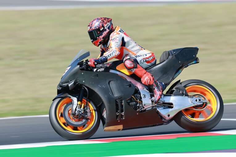 9月6〜7日にイタリア・ミサノで行われた公式テストのマルケス　photograph by Satoshi Endo