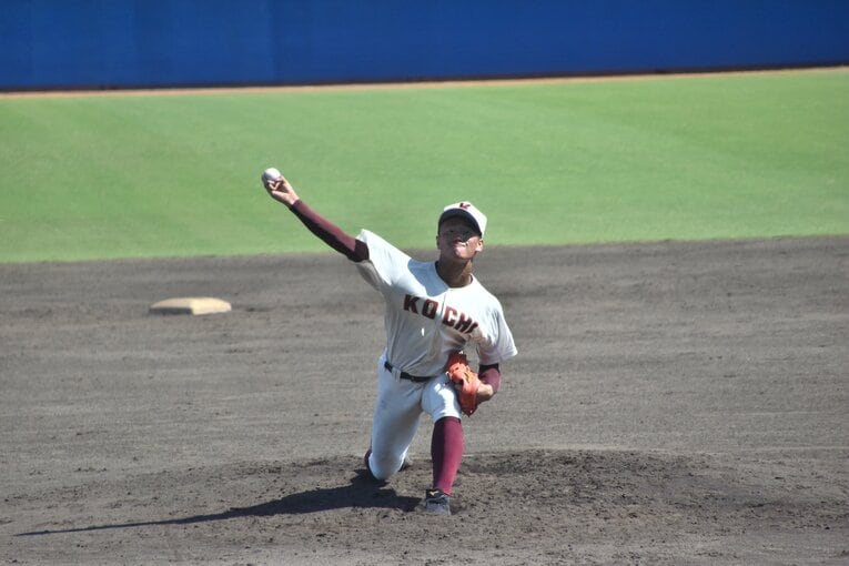 今夏の森木の投球フォーム ©Takahiro Kikuchi