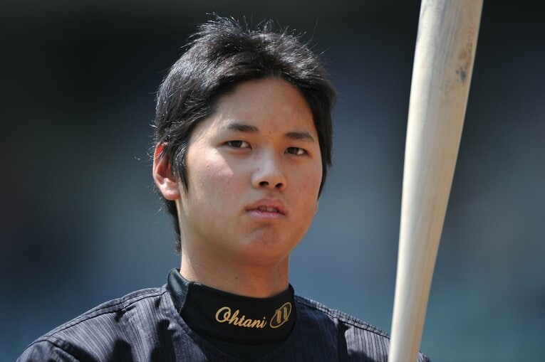 2013年の大谷（※クリック、スワイプするとプロでの二刀流の軌跡がご覧になれます）　©Hideki Sugiyama