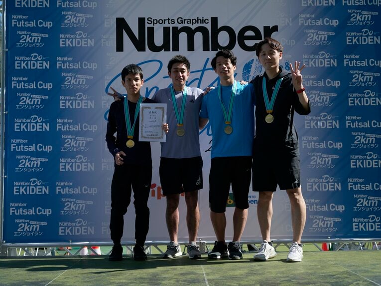 メンバーの顔で名前がわかる人は相当な箱根駅伝マニア。左端が國澤さん　©Yuki Suenaga