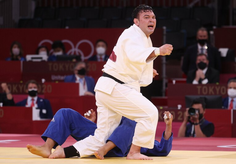 10分弱の激闘を見事な大内刈り1本で締めた　©Getty Images