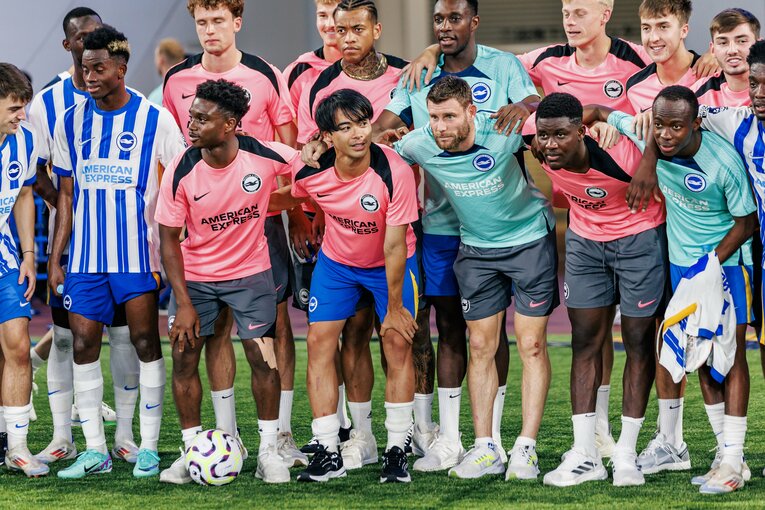 日本ツアーでの三笘　©Kiichi Matsumoto