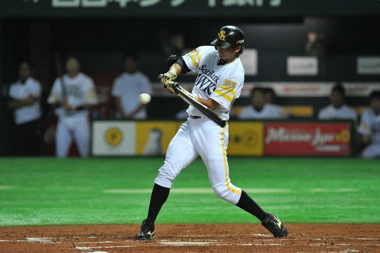 ソフトバンク時代の福田秀平（2011年）©︎Hideki Sugiyama