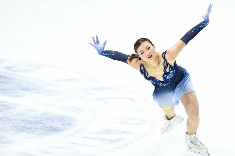 NHK杯で圧巻の演技を見せ、優勝を果たした坂本花織　©Asami Enomoto