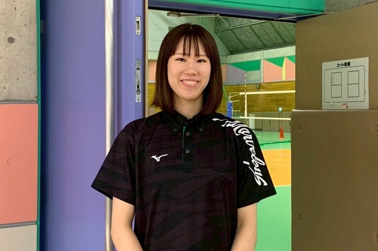 インタビューに応じてくれた林琴奈（25歳、大阪マーヴェラス）。すでに新シーズンに向けた準備をスタートさせていた ／ photograph by Noriko Yonemushi