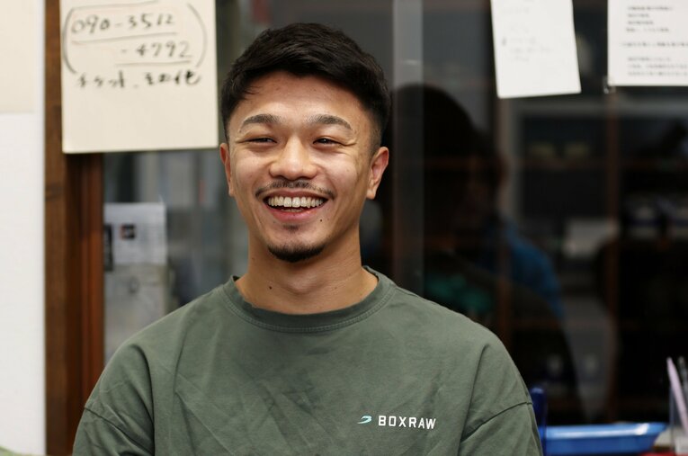 「グー、チョキ、パーをすべて出せるのが井上選手」と評する中谷　©️Shigeki Yamamoto