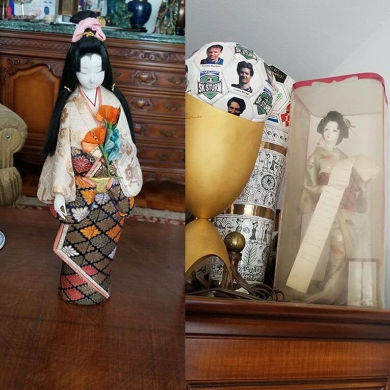 オシムが自宅に持ち帰ったという日本人形