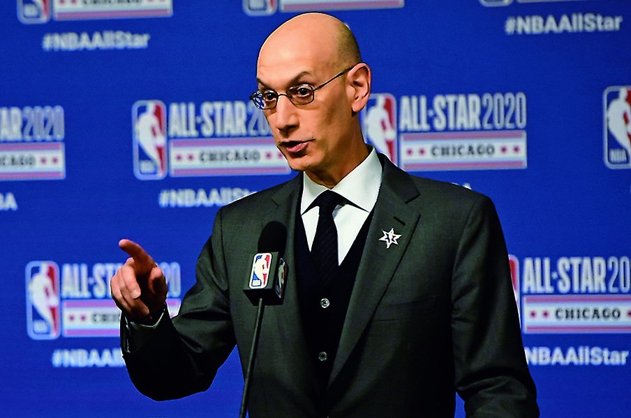 NBAの中断も即断即決。コミッショナーの高まる存在感。<Number Web> photograph by Yukihito Taguchi