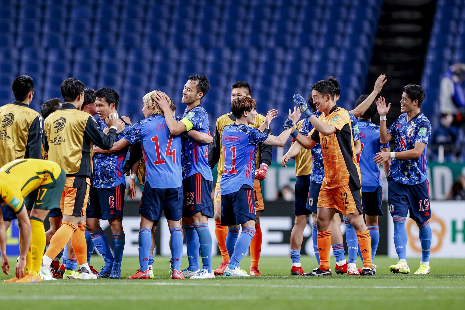 昨年10月12日、日本はホームでオーストラリアに勝利。しかし「アウェイで勝ち切るのは非常にタフ」と中村憲剛氏は語る　©Kiichi Matsumoto/JMPA