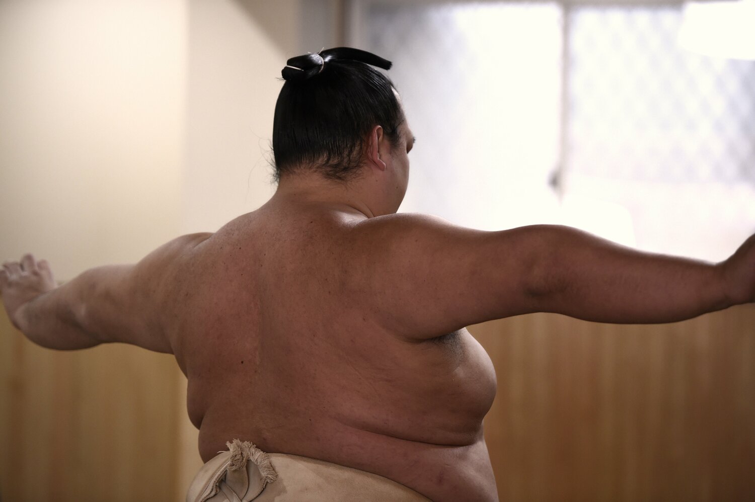 現役時代、19年ぶりの日本出身横綱として大きな期待を背負った稀勢の里　©Naoya Sanuki