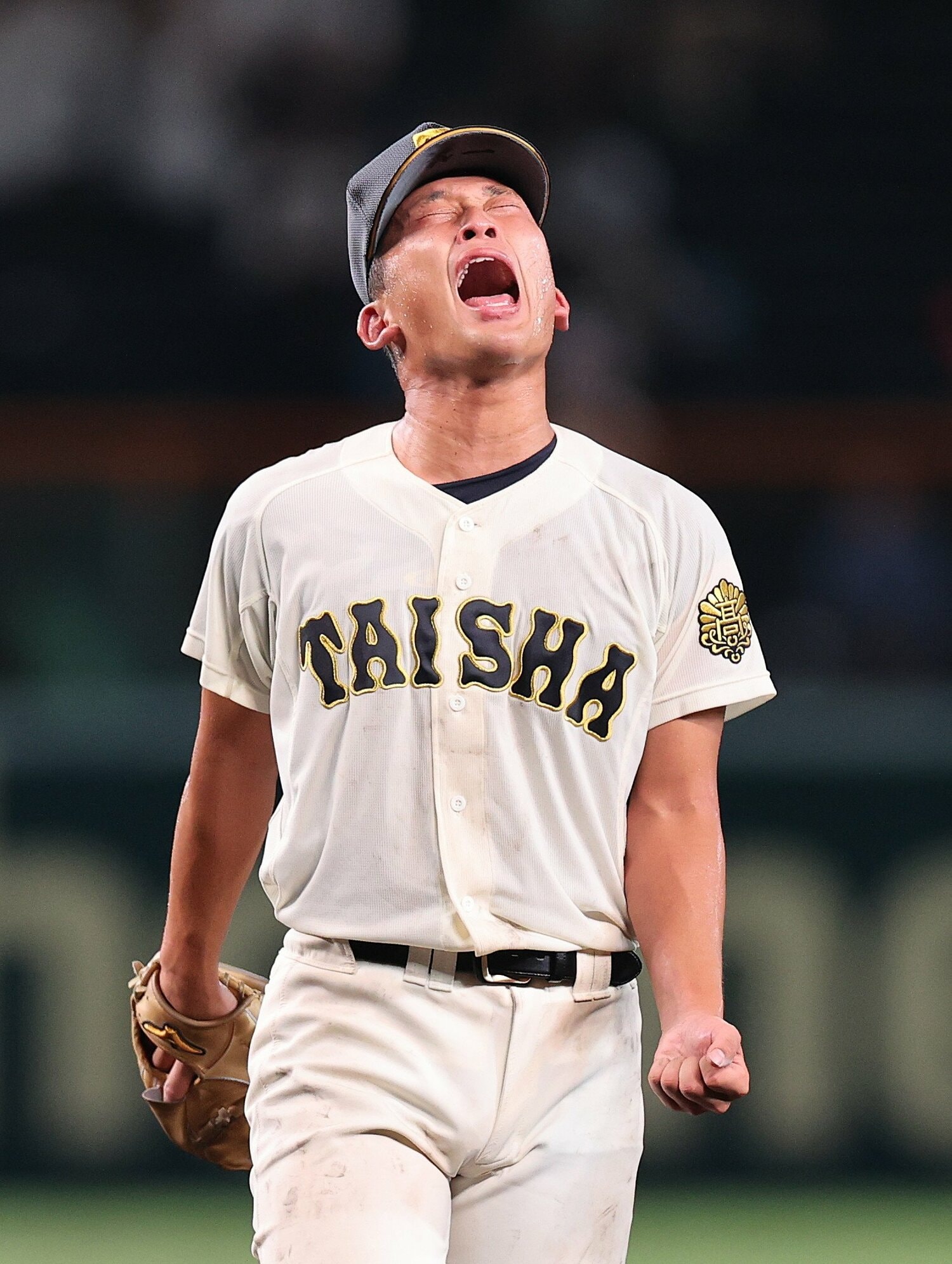 エース馬庭優太は1回戦、2回戦を完投していた　©JIJI PRESS