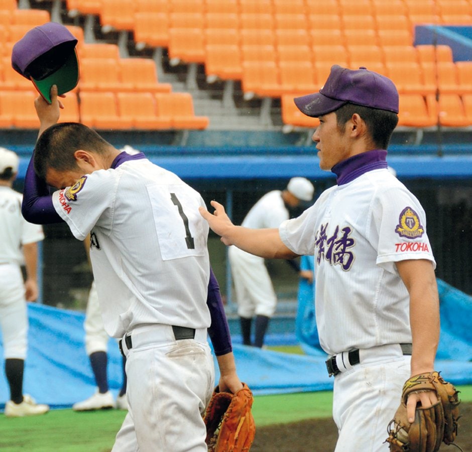 高校3年夏は静岡大会4回戦で東海大翔洋に敗戦して涙した高橋遥人 ©️Asahi Shimbun