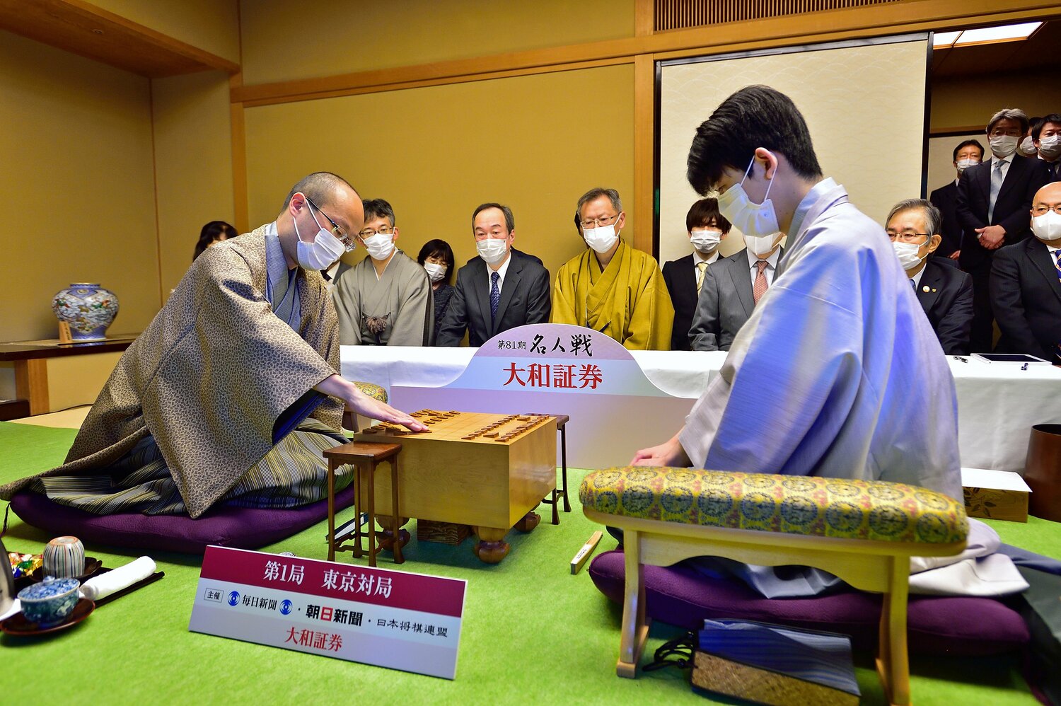 名人戦第1局　©日本将棋連盟