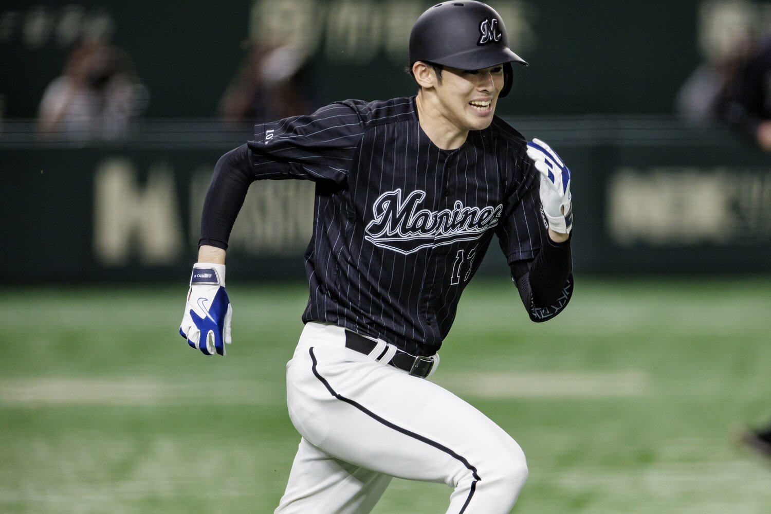 全力疾走も見せた佐々木 ©︎Kiichi Matsumoto