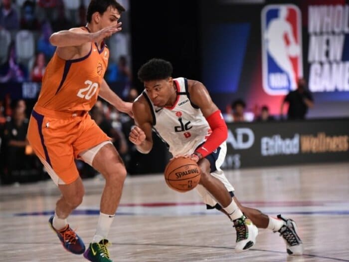 八村塁、再開初戦とPO進出への課題。“22歳の中心選手”に託される命運。＜Number Web＞ photograph by David Dow/NBAE via Getty Images