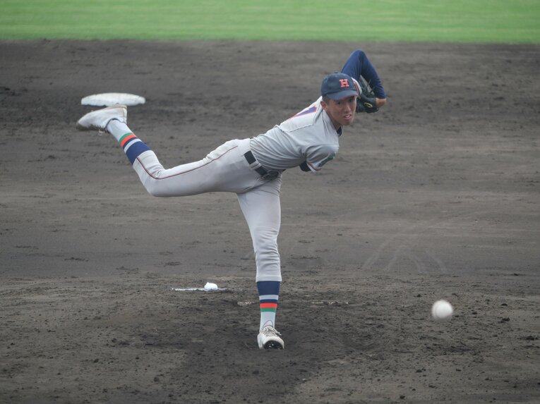 多くのスカウトが視察に訪れているという黒田将矢（八戸工大一）©︎PABB-lab.