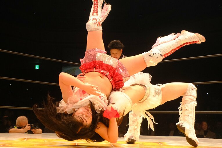 高校3年生の女子プロレスラー・心希（しんの）【スワイプするとそのほかの写真もご覧になれます】©Norihiro Hashimoto