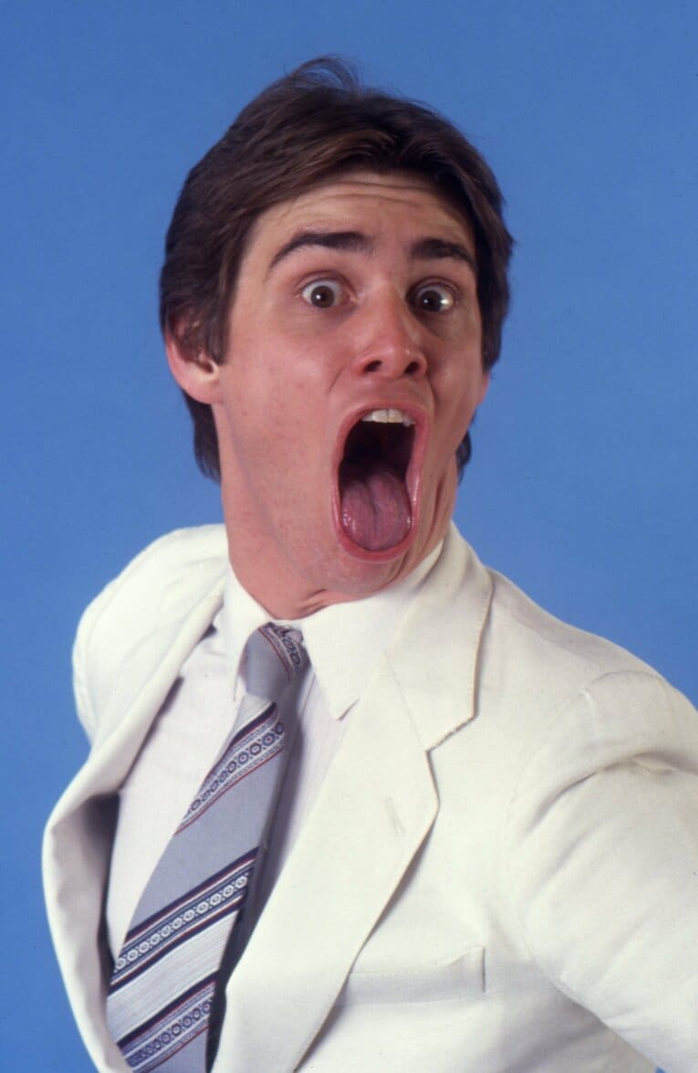 国崎さんが憧れているというジム・キャリー（写真は92年撮影）。『トゥルーマン・ショー』や『マスク』など代表作多数　©Getty Images