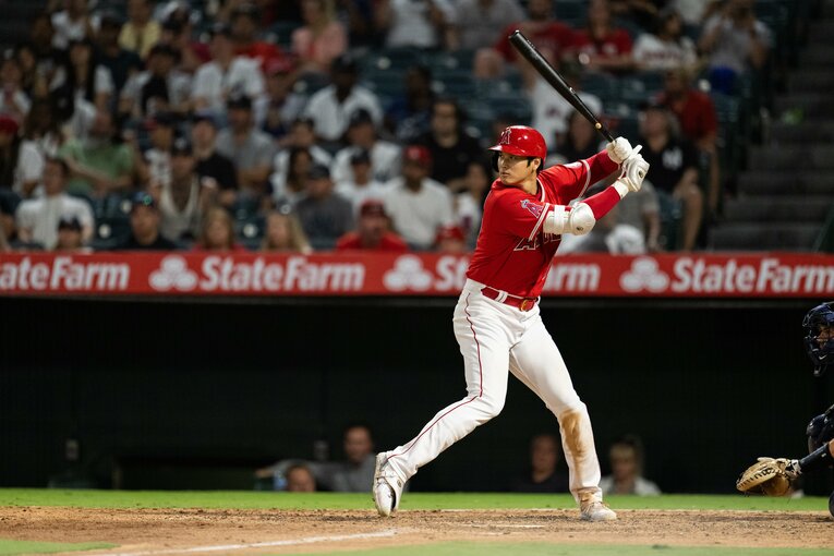 左打席に立つ大谷　©Nanae Suzuki