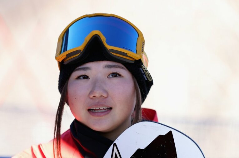 ワールドカップ最終戦を制し、北京五輪へ順調な滑り出しを見せる岩渕。法政大学在学中の20歳だ ／ photograph by Getty Images