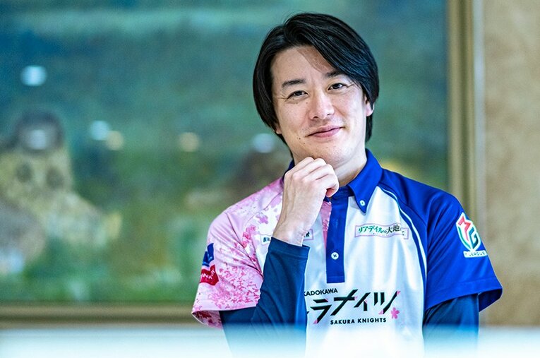 KADOKAWAサクラナイツのメンバーとして、Mリーグ制覇を成し遂げた人気Mリーガーの内川幸太郎 ／ photograph by Takuya Sugiyama