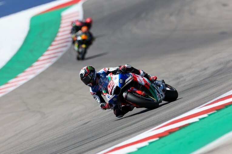 アメリカズGPでトップに立ってからのリンスの走り　©Satoshi Endo