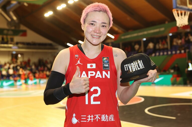 昨年、2度目の現役復帰を果たした吉田亜沙美（36歳）。4年ぶりの日本代表となったが、パリ五輪出場権の獲得に貢献した ／ photograph by Yoshio Kato/AFLO
