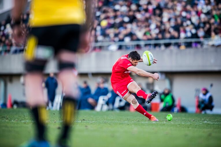 清宮が好きなキッカーとして挙げた元ニュージーランド代表のSOダン・カーター　©︎Kiichi Matsumoto