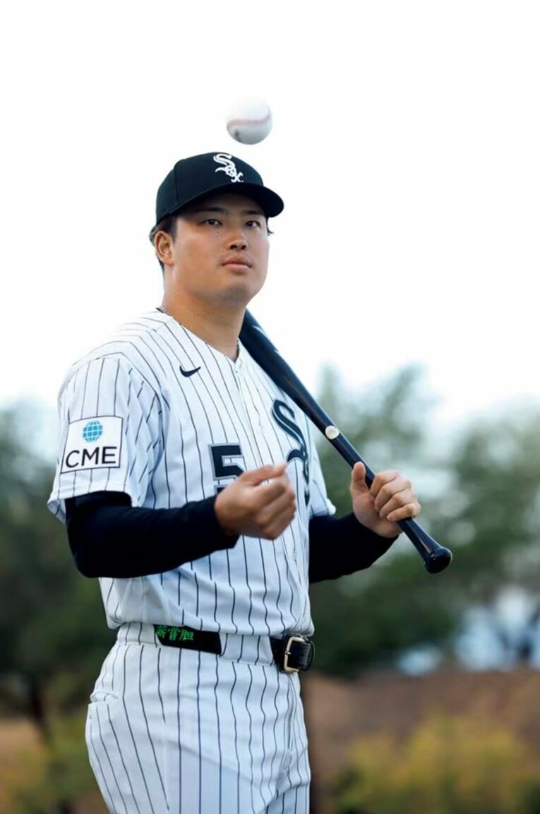 今季よりメジャー挑戦、シカゴ・ホワイトソックスでプレーする村上　©Yukihito Taguchi