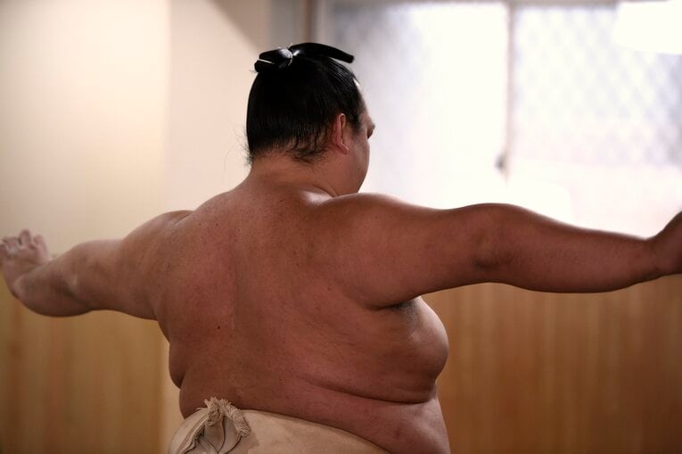 現役時代、19年ぶりの日本出身横綱として大きな期待を背負った稀勢の里　©Naoya Sanuki