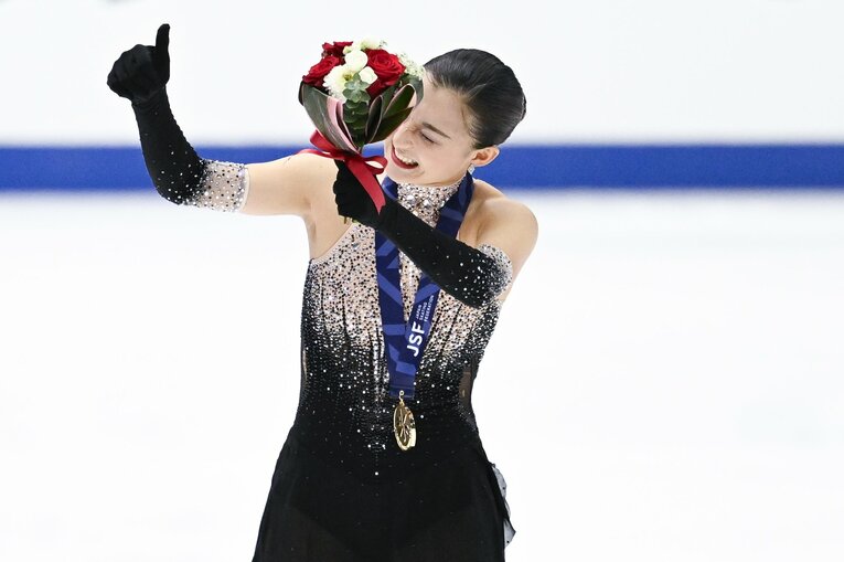 全日本選手権フリーの演技　©Asami Enomoto