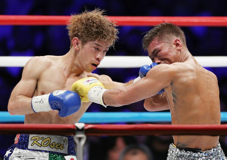 2018年に3階級制覇を果たした弟・田中恒成　©JIJI PRESS