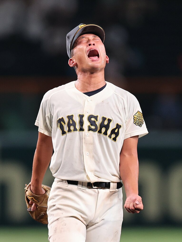 エース馬庭優太は1回戦、2回戦を完投していた　©JIJI PRESS