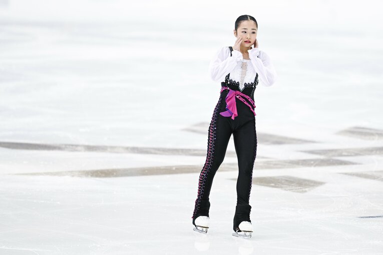 2023年全日本選手権、島田麻央の演技　©︎Asami Enomoto
