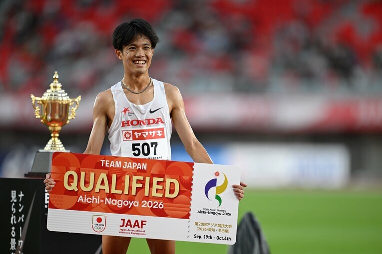 【2026日本選手権】男子5000mで優勝した森凪也　©Asami Enomoto