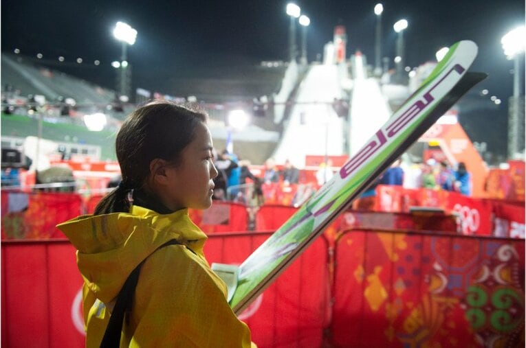 ソチ五輪時の高梨沙羅　©Asami Enomoto/JMPA