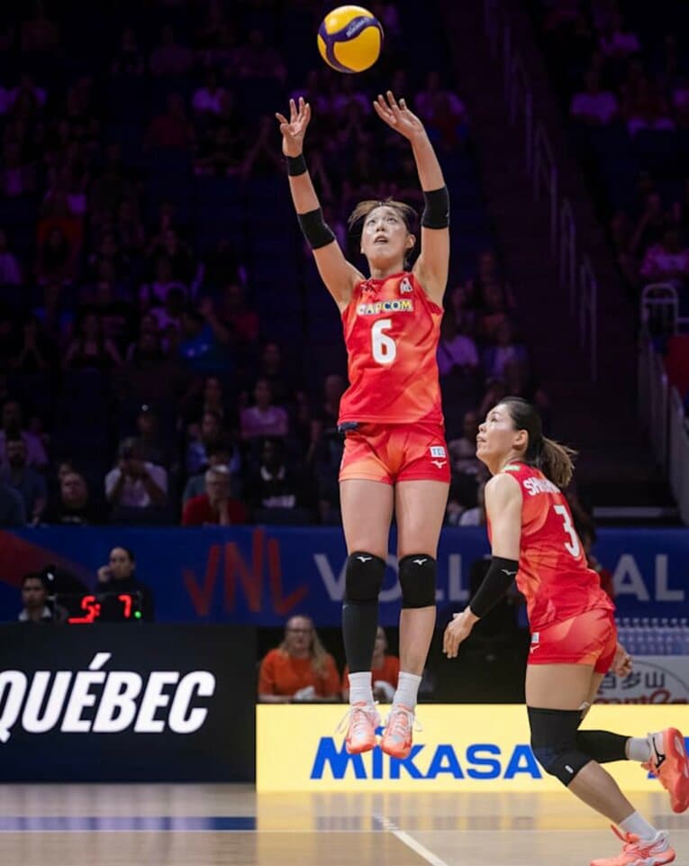 関菜々巳（VNLフランス戦）©︎Volleyball World