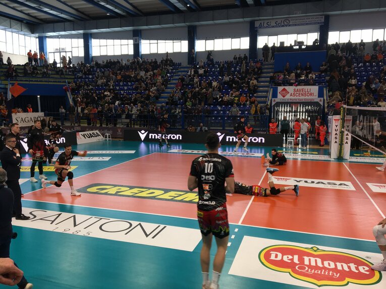 2月9日、ペルージャ石川祐希（セリエA／グロッタッツォリーナ戦）©︎Takashi Yuge