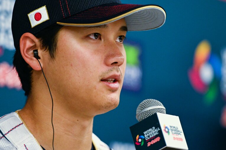 WBC第1戦の前日会見にて　©Nanae Suzuki