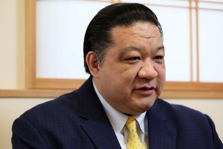 元大関・魁皇の浅香山親方　©Shigeki Yamamoto