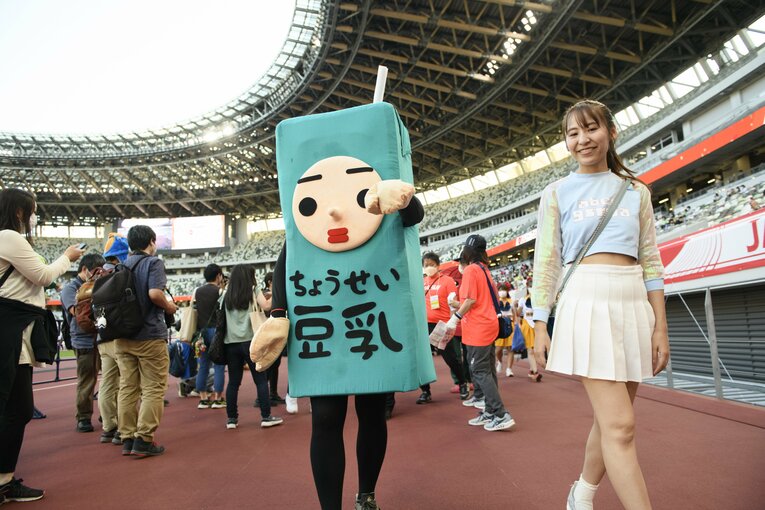 やる気に満ち溢れたちょうせい豆乳くん　©Hirofumi Kamaya